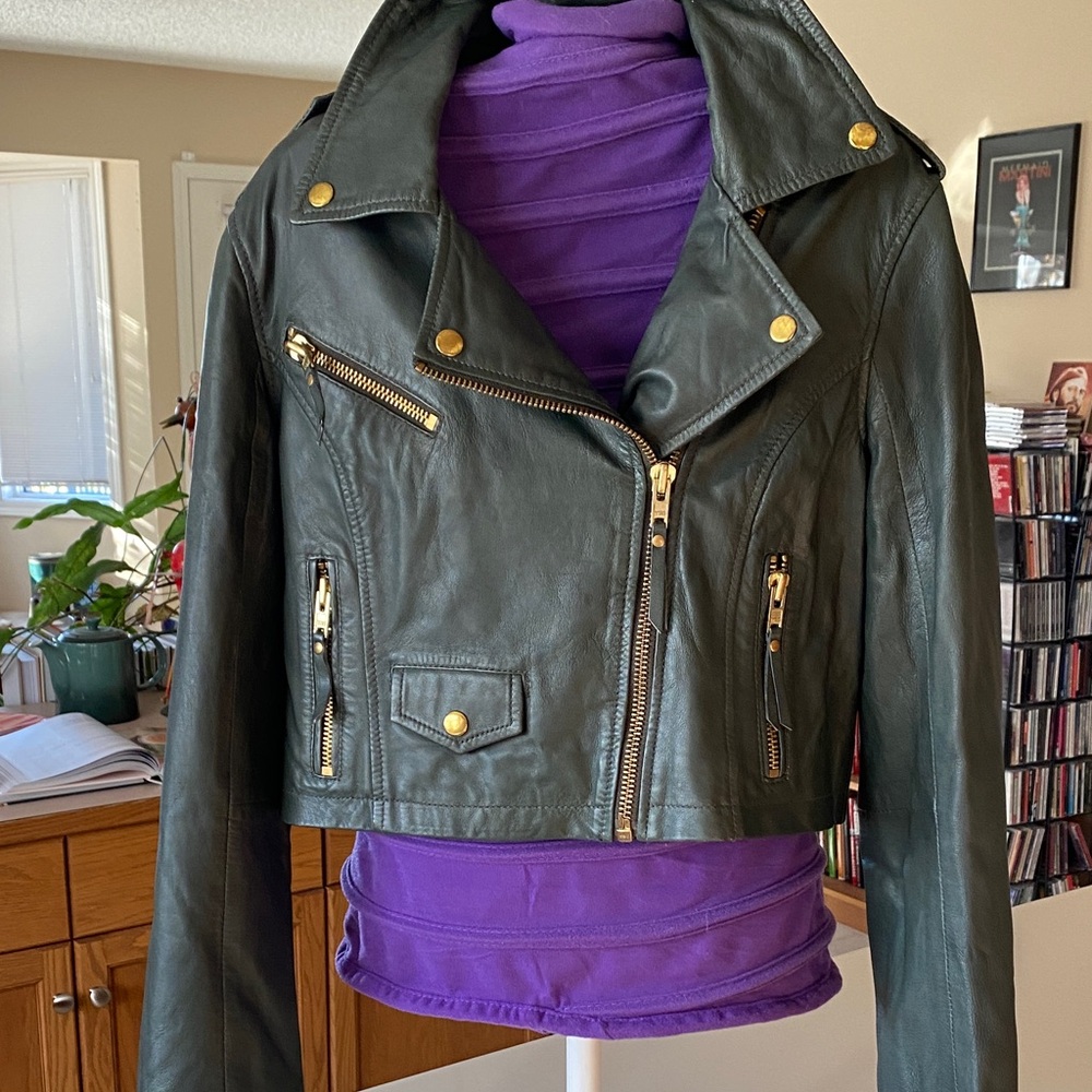 Women's Black Leather Jacket